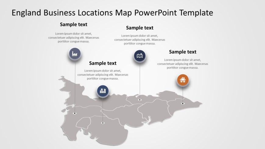 England Map PowerPoint Template 02