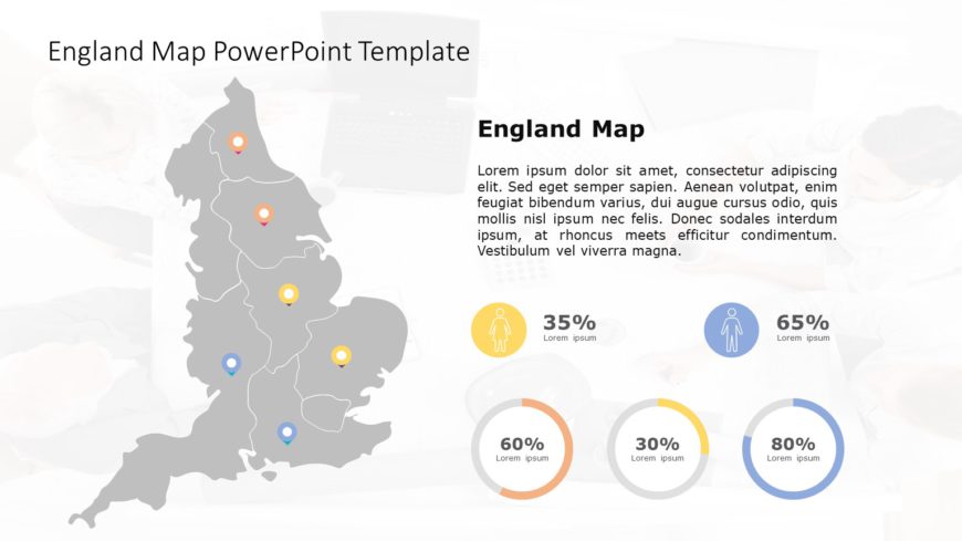 England Map PowerPoint Template 04