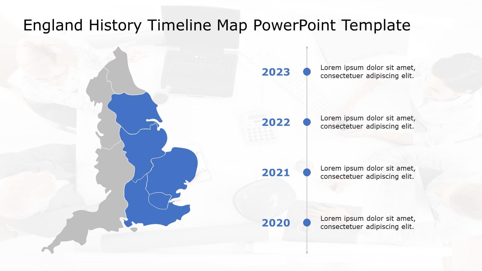England Map PowerPoint Template 05 & Google Slides Theme