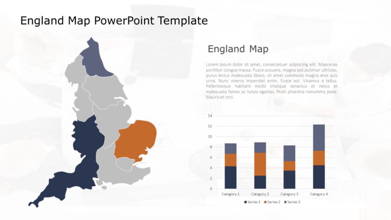 England Map PowerPoint Template 07 & Google Slides Theme