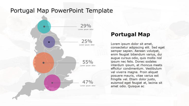 England Map PowerPoint Template 08 & Google Slides Theme