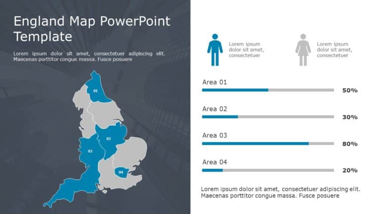 England Map PowerPoint Template 09 & Google Slides Theme
