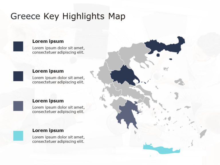 Greece Map PowerPoint Template 03