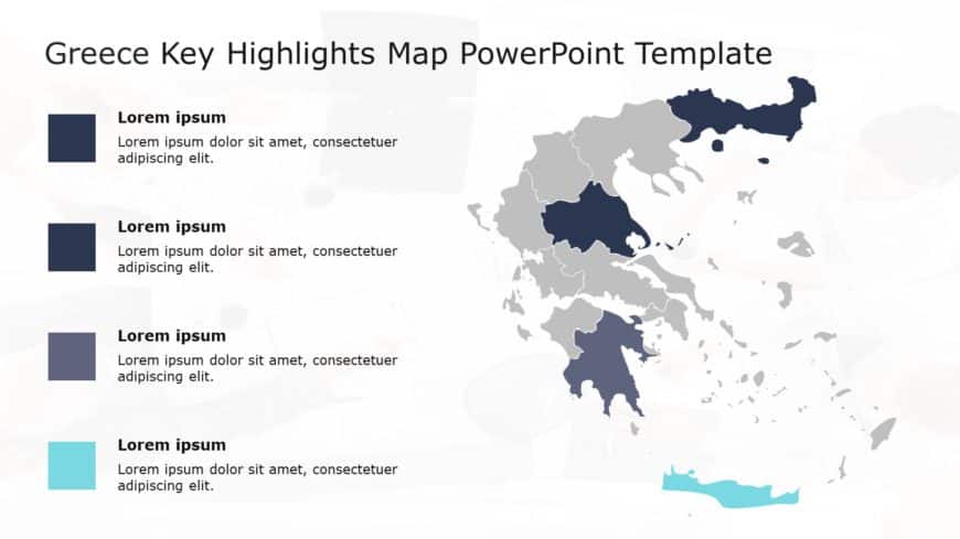 Greece Map PowerPoint Template 03