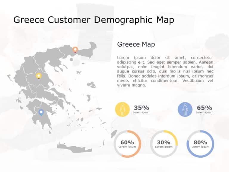 Greece Map PowerPoint Template 04 & Google Slides Theme