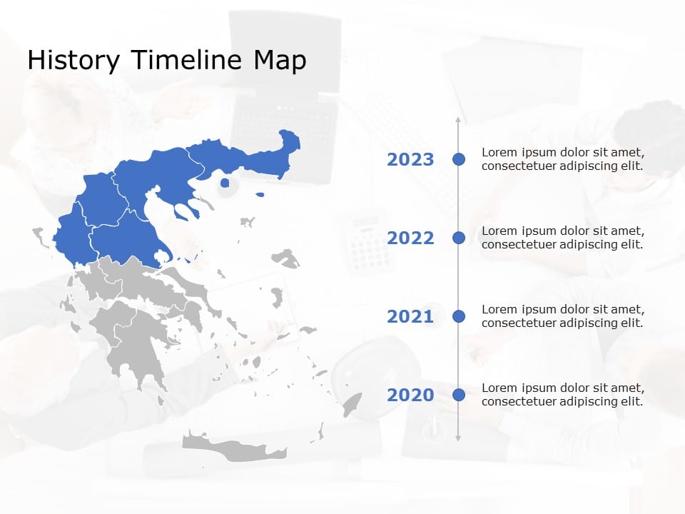 Greece Map PowerPoint Template 05