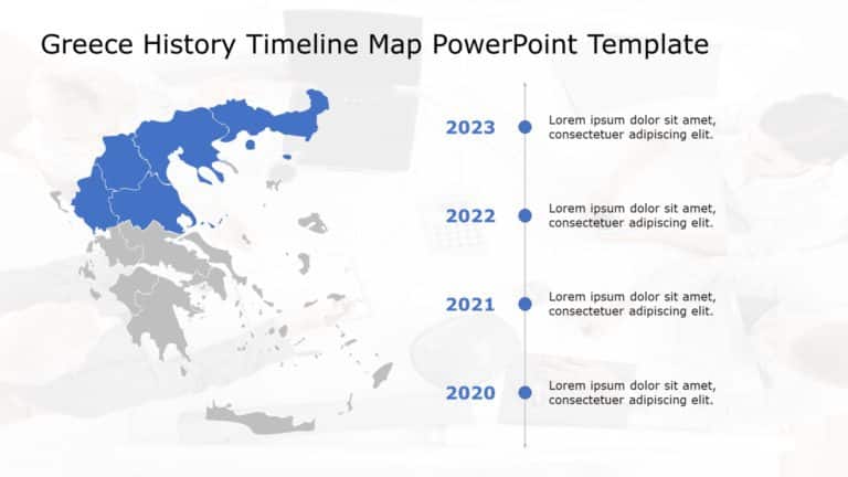 Greece Map PowerPoint Template 05 & Google Slides Theme