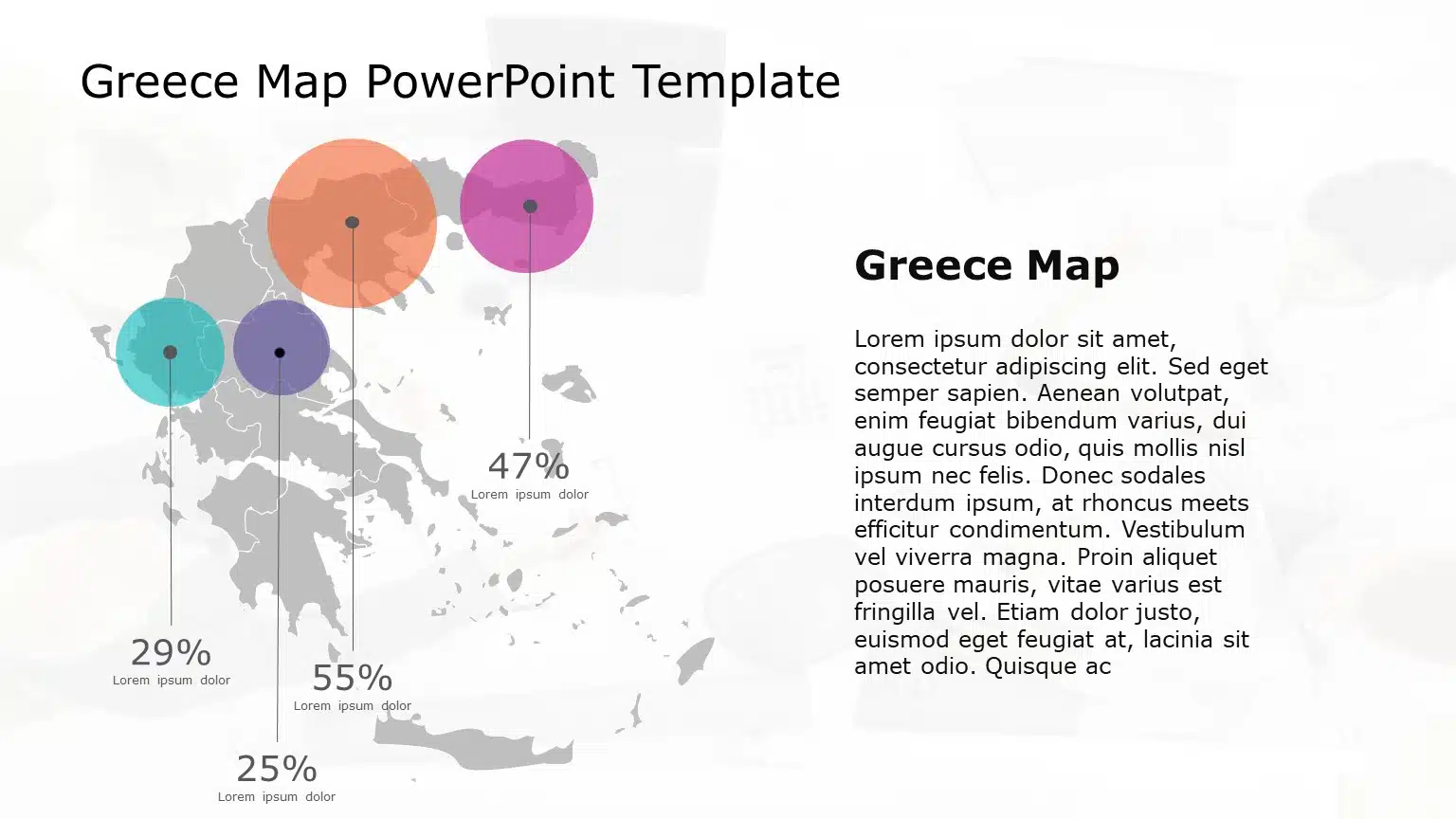 Greece Map PowerPoint Template 08 & Google Slides Theme