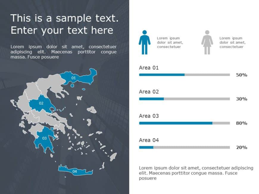 Greece Map PowerPoint Template 09