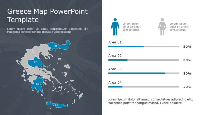 Greece Map PowerPoint Template 09