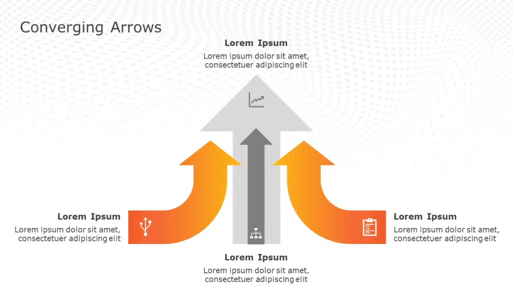 Converging Arrows PowerPoint Template