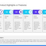 Product Features Highlights PowerPoint Template