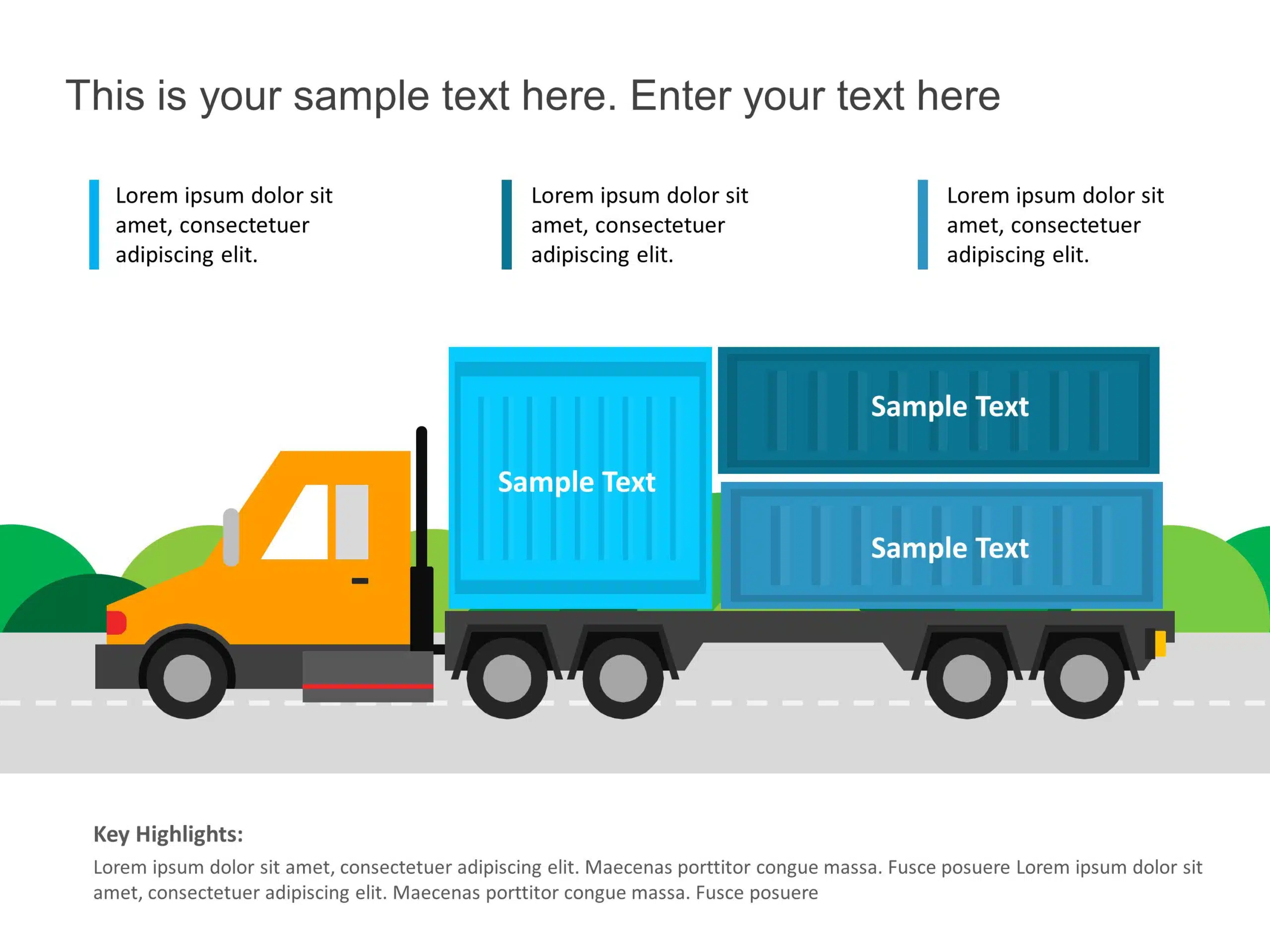 Truck Logistics PowerPoint Template & Google Slides Theme