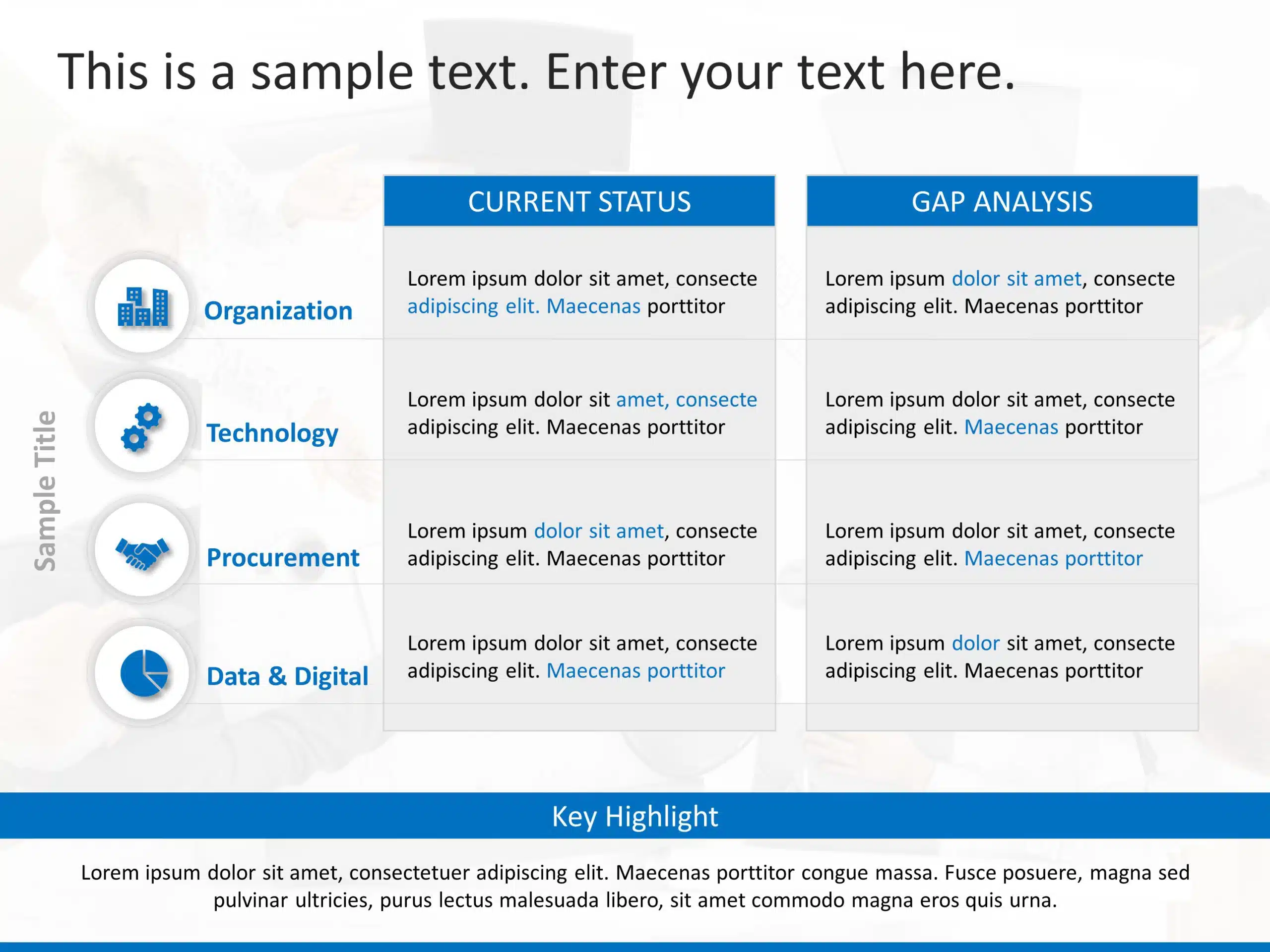 22 Editable PowerPoint Template Diagrams for illustrating Business Gap  Analysis Performance Indicators Tools Methodology with Outline Icons