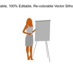 Business Woman Silhouette Powerpoint