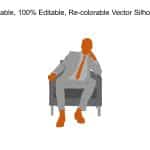 Business Man Silhouette PowerPoint Template & Google Slides Theme