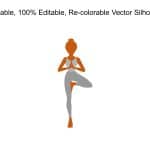 Woman Yoga Silhouette PowerPoint Template & Google Slides Theme