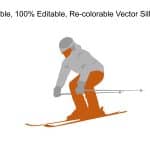 Man Skating Silhouette PowerPoint Template & Google Slides Theme