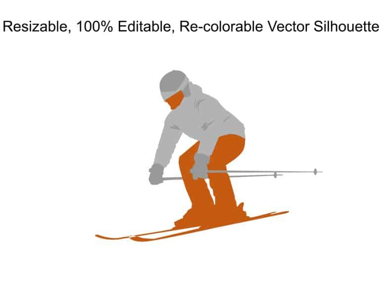 Man Skating Silhouette PowerPoint Template