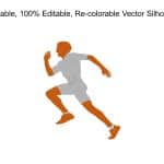 Man Running Silhouette PowerPoint Template & Google Slides Theme