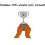 Accomplishment Winning Silhouette PowerPoint Template & Google Slides Theme