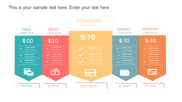 Pricing Options PowerPoint Template & Google Slides Theme