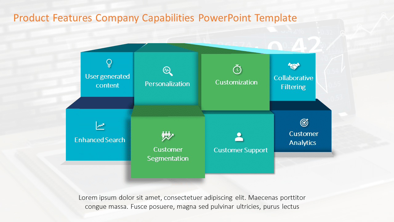 Product Features Company Capabilities PowerPoint Template & Google Slides Theme