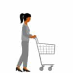 Shopping Cart Silhouette PowerPoint Template & Google Slides Theme