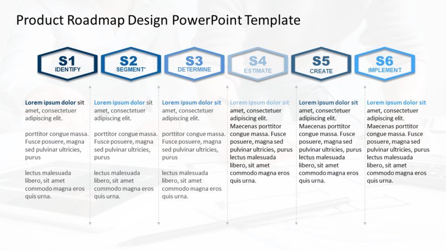 product roadmap design PowerPoint Template