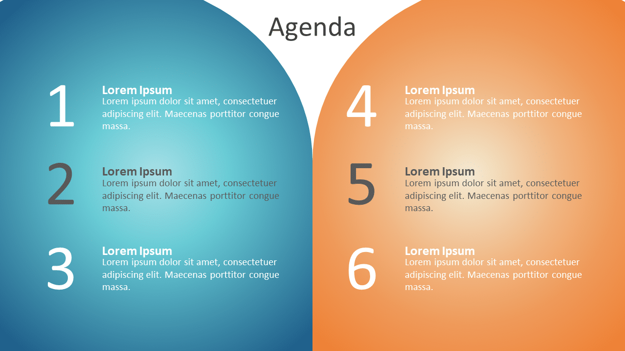 Agenda PowerPoint & Google Slides Template 23 Themes