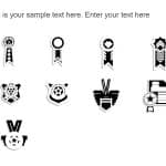Achievements Icons List PowerPoint Template & Google Slides Theme