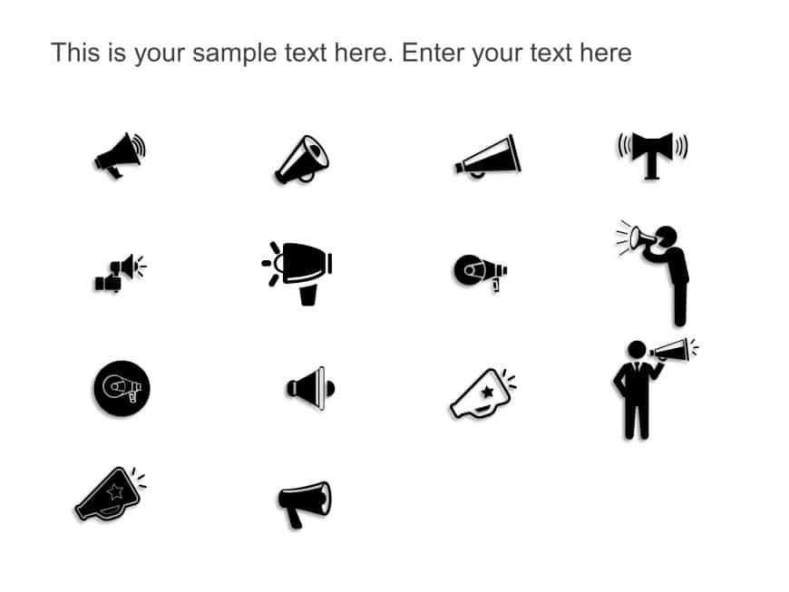 Marketing Communication Icons PowerPoint Template