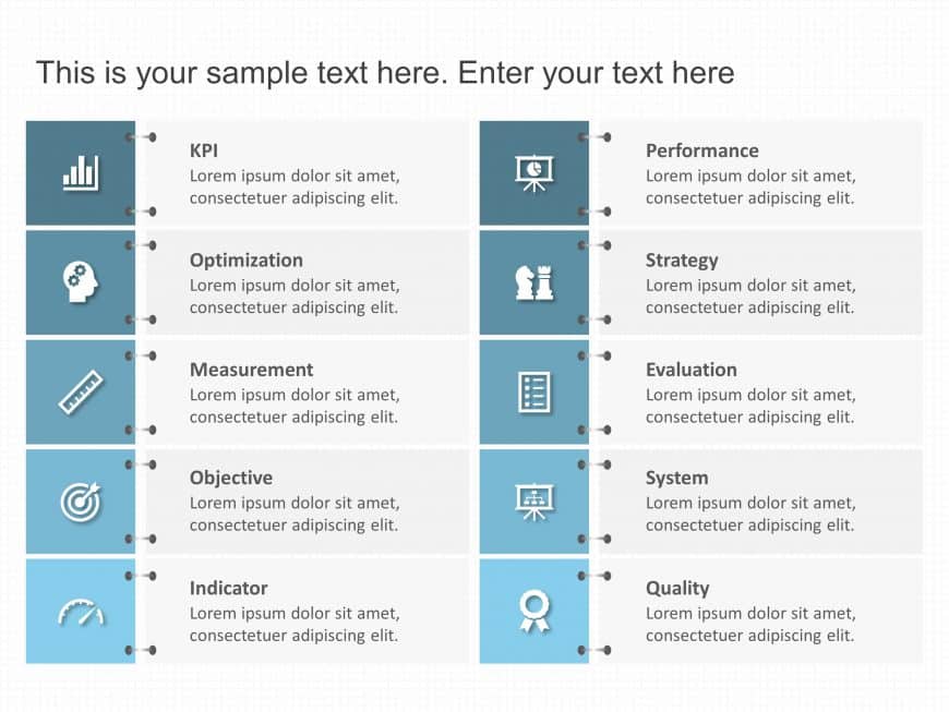 KPI List PowerPoint Template