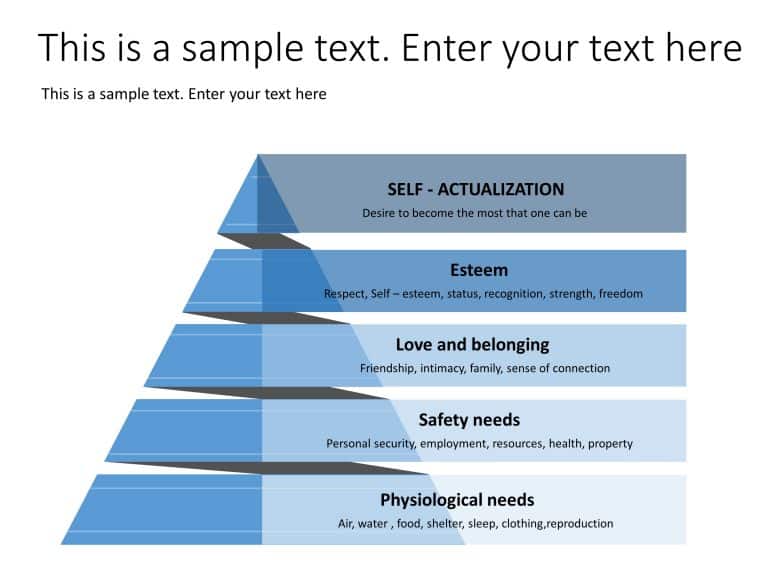 Maslows Hierarchy of needs PowerPoint Template & Google Slides Theme