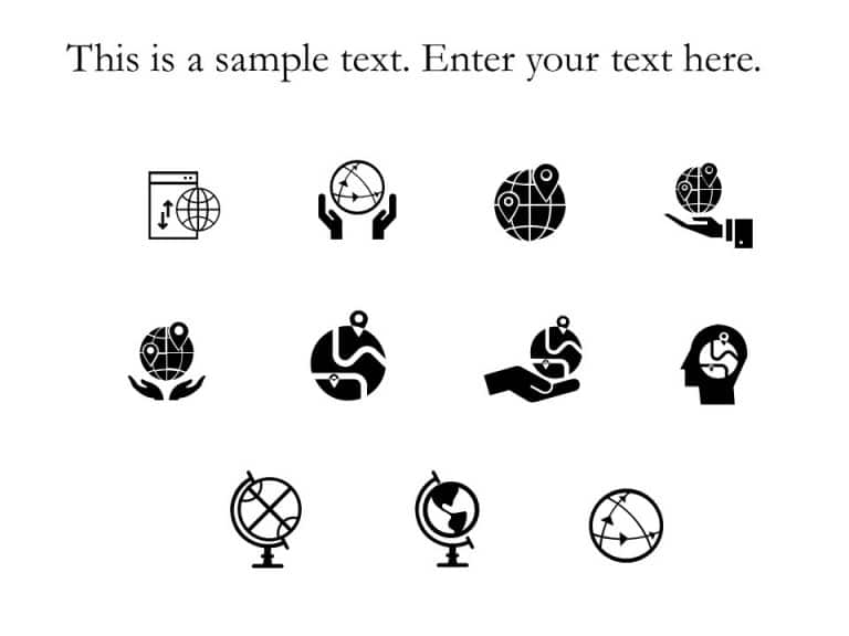 Global Icons PowerPoint Template & Google Slides Theme