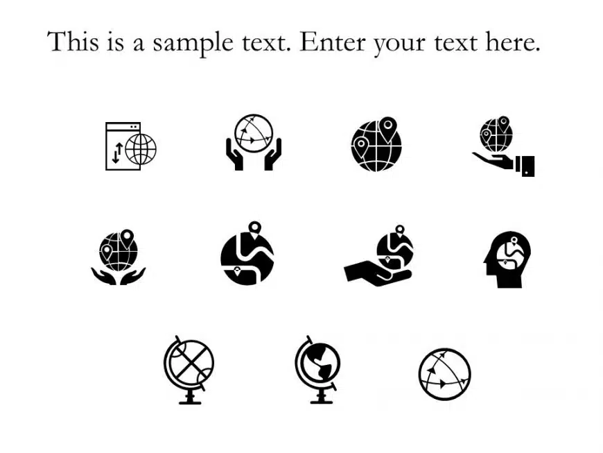 Global Icons PowerPoint Template