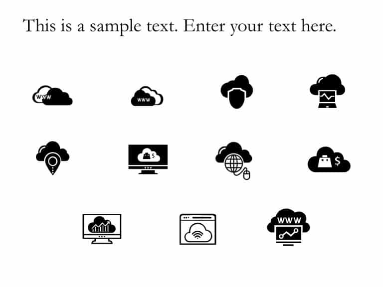 Cloud Icons PowerPoint Template & Google Slides Theme