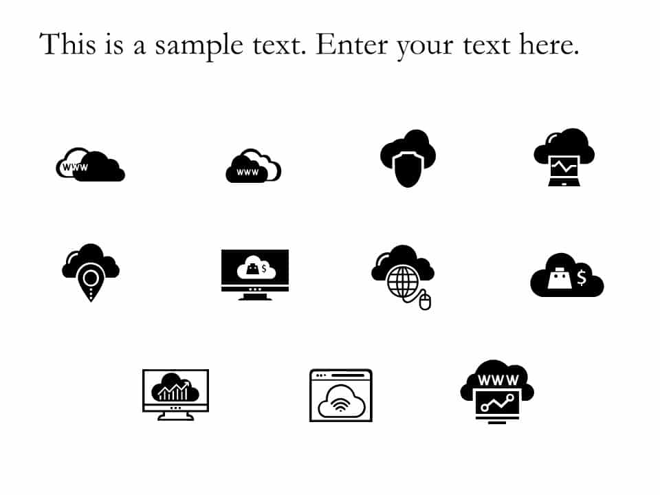 Cloud Icons PowerPoint Template & Google Slides Theme