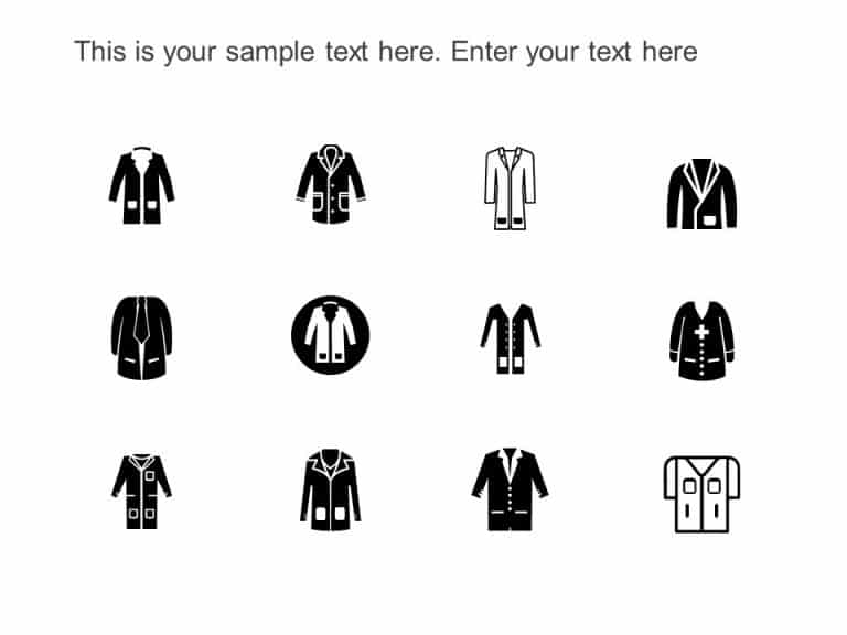 Science Lab Coats Icons | Chemistry Templates | SlideUpLift