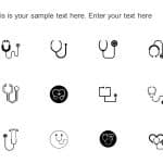 Stethoscope Icons PowerPoint Template & Google Slides Theme