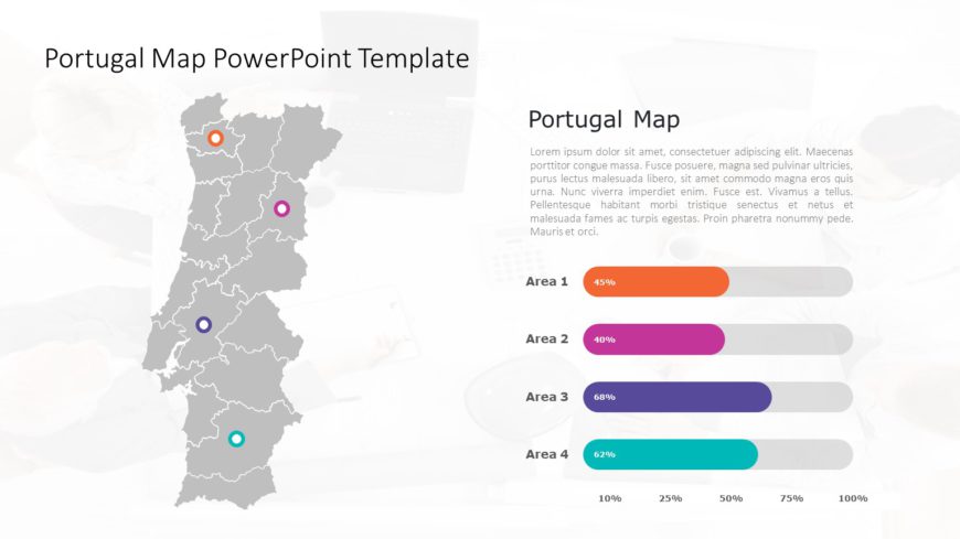 Portugal Map PowerPoint Template 01