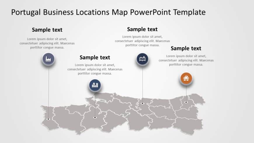 Portugal Map PowerPoint Template 02