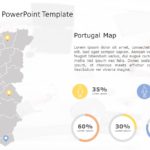 Portugal Map PowerPoint Template 04 & Google Slides Theme