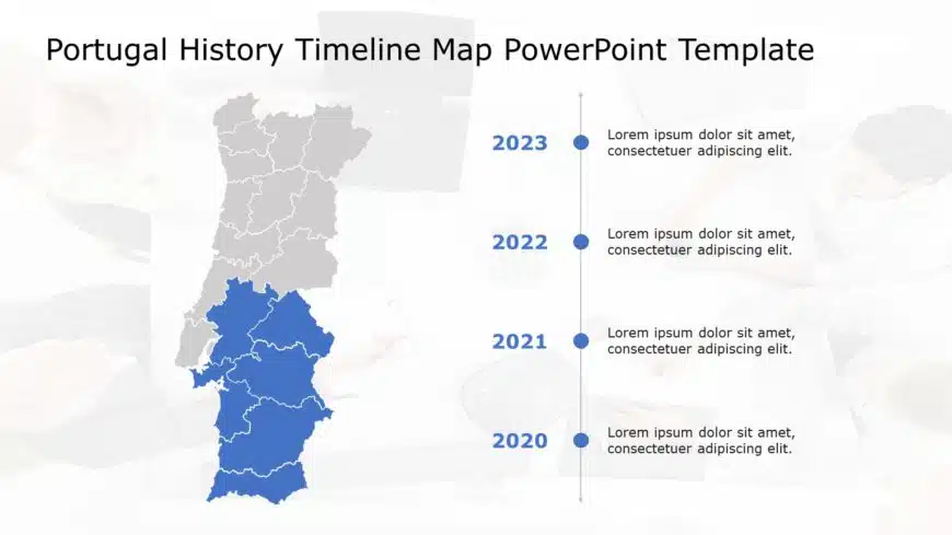 Portugal Map PowerPoint Template 05