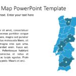 Portugal Map PowerPoint Template 06 & Google Slides Theme