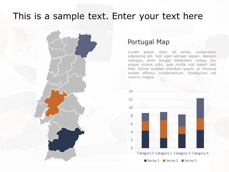 Portugal Map PowerPoint Template 07