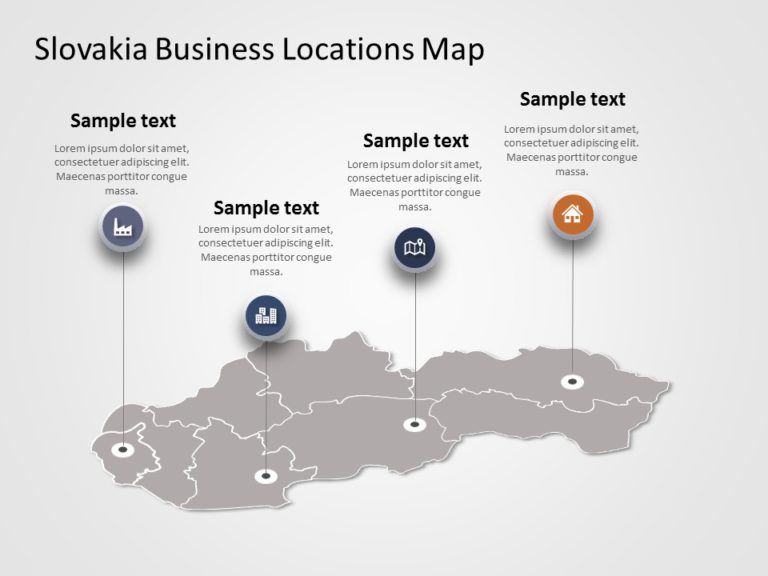 Slovakia Map PowerPoint Template 02 & Google Slides Theme