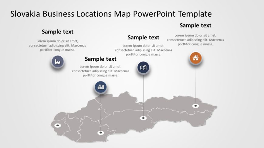 Slovakia Map PowerPoint Template 02