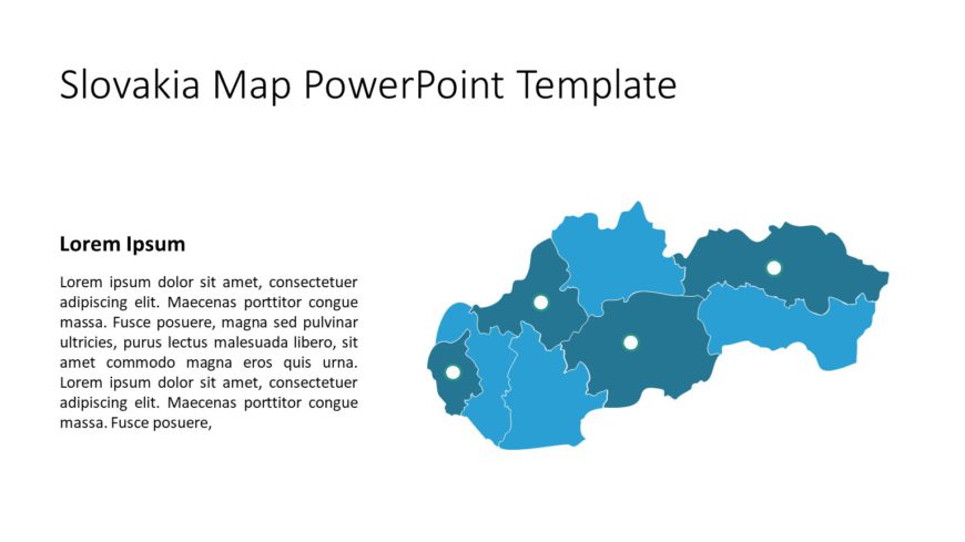 Slovakia Map PowerPoint Template 06