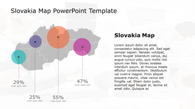 Slovakia Map PowerPoint Template 08 & Google Slides Theme
